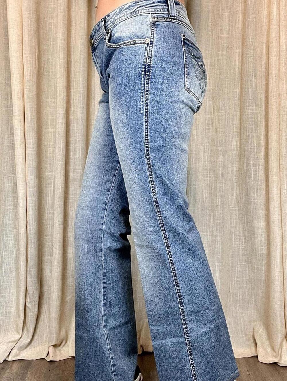 Y2K Bebe Rhinestone Jeans - Picture 4 of 7